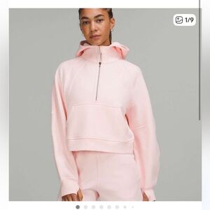 lululemon athletica Light Pink Scuba Half-Zip Hoodie
